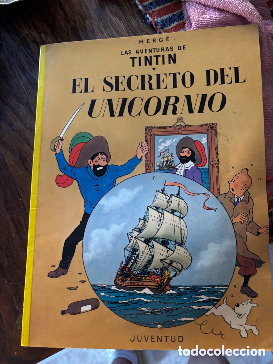 Libros de segunda mano: Lote de libros originales de Tint&iacute;n, 13 t&iacute;tulos , lomo en tela.