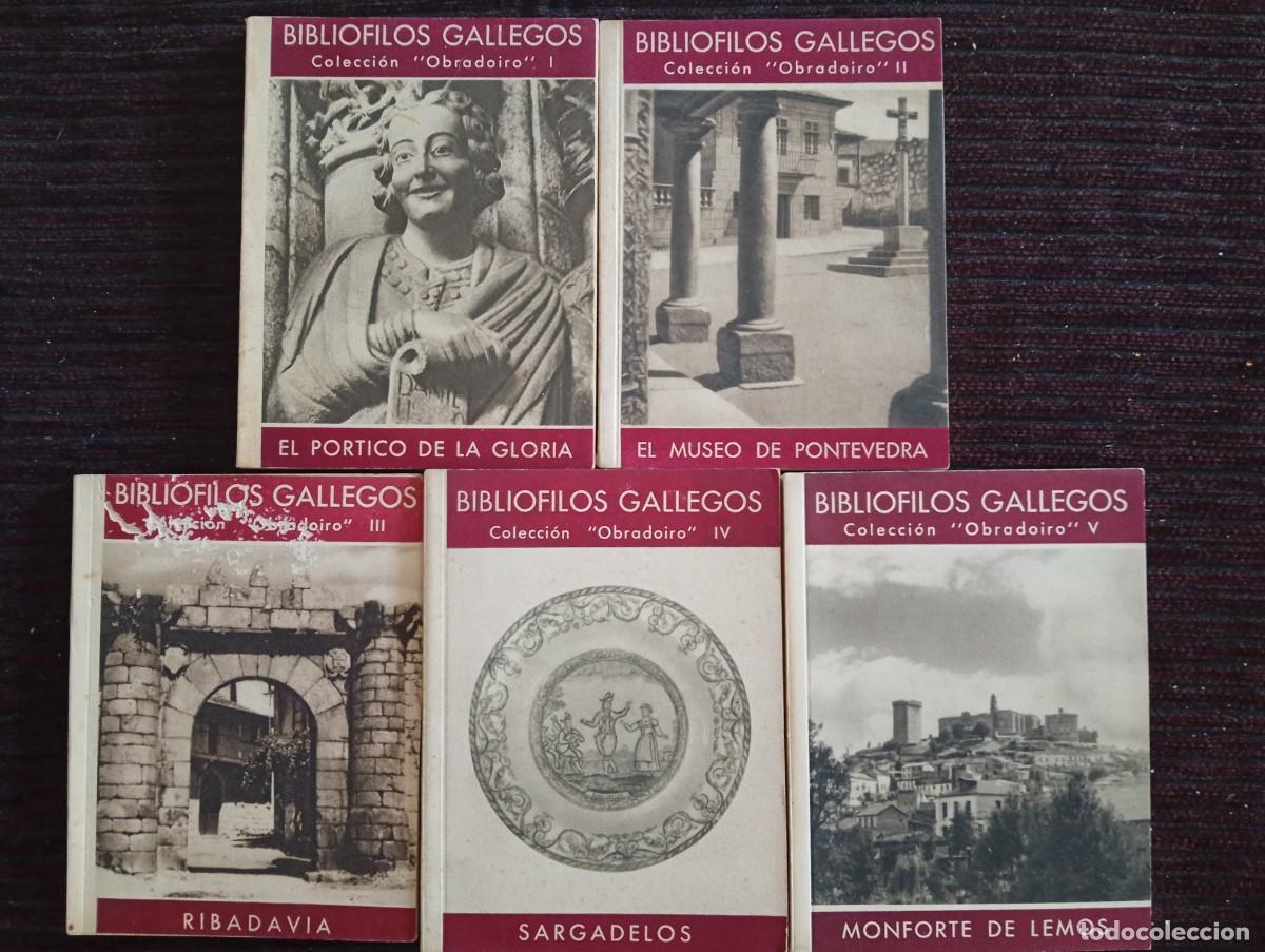 Libros de segunda mano: Bibli&oacute;filos Gallegos. Colecci&oacute;n &rdquo;Obradoiro&rdquo; Tomos I al V