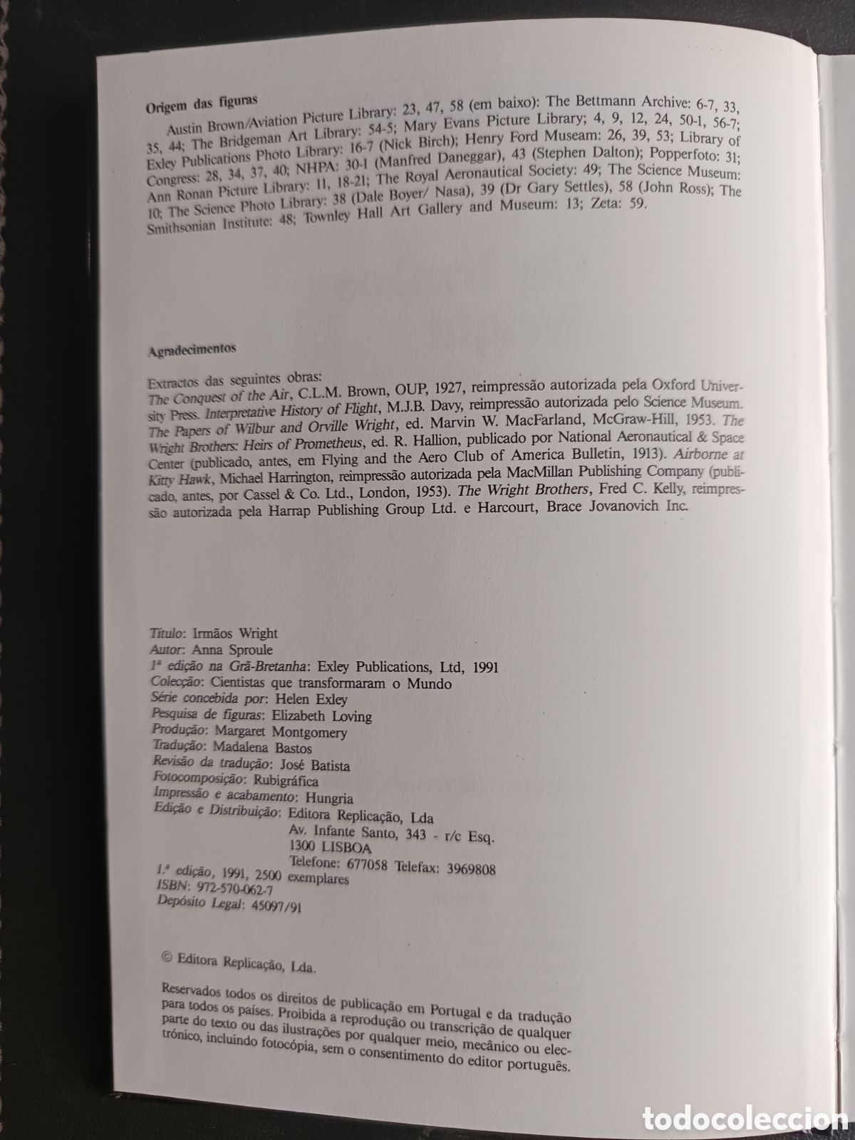 Libros de segunda mano: Los hermanos Wright Los pioneros de la aviaci&oacute;n. Ediciones SM. A&ntilde;o 1990 - Foto 3