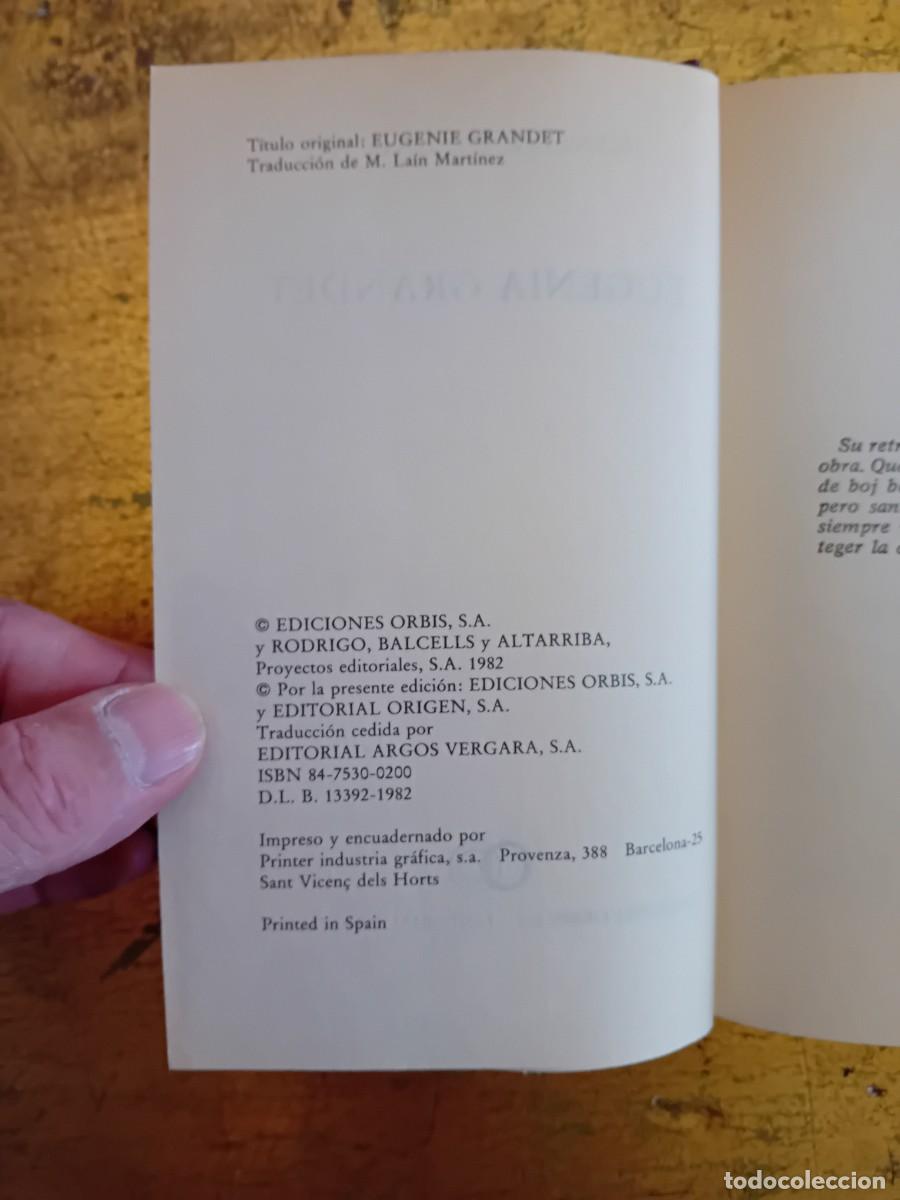 Libros de segunda mano: Honore de Balzak, Eugenia Grandet - Foto 2