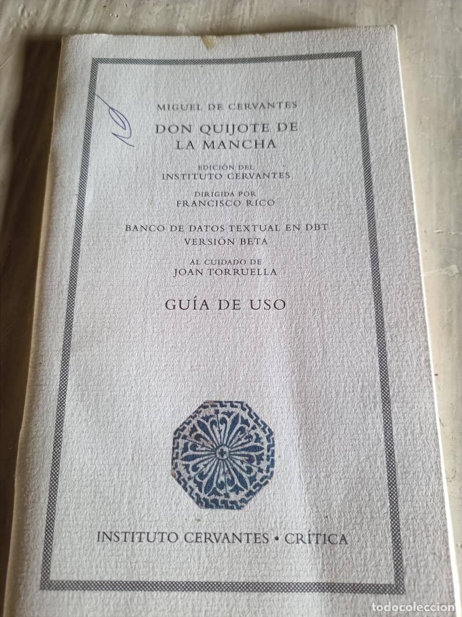 Libros de segunda mano: DON QUIJOTE DE LA MANCHA. CERVANTES. INSTITUTO CERVANTES EDICION CRITICA 1998 CD MIGUEL DE CERVANTES