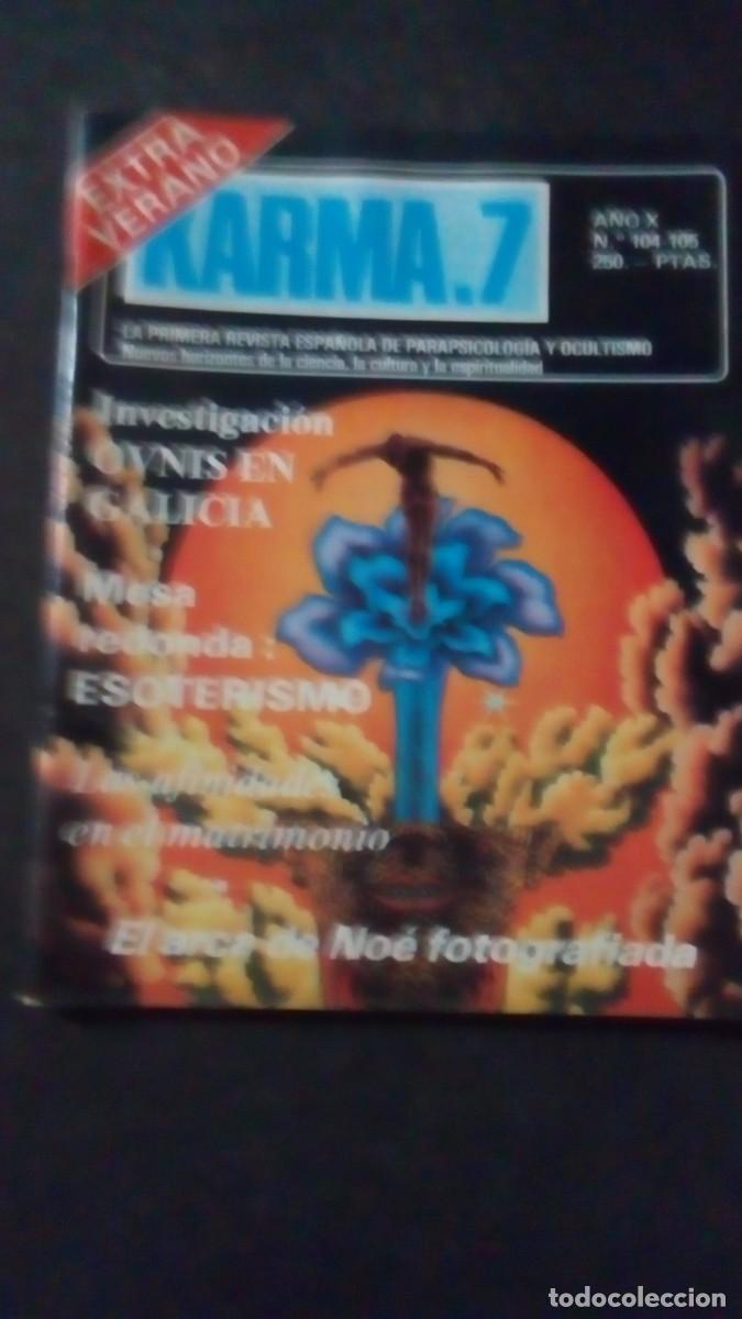 Libros de segunda mano: KARMA 7 N&ordm; 104-105-REVISTA DE PARAPSICOLOG&Iacute;A-OVNIS-ESPIRITISMO-BUEN ESTADO