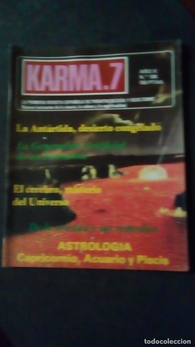 Libros de segunda mano: KARMA 7 N&ordm; 108-REVISTA DE PARAPSICOLOG&Iacute;A-OVNIS-ESPIRITISMO-BUEN ESTADO
