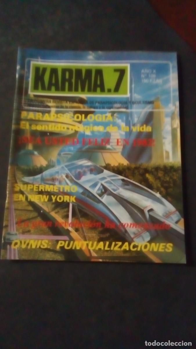 Libros de segunda mano: KARMA 7 N&ordm; 109-REVISTA DE PARAPSICOLOG&Iacute;A-OVNIS-ESPIRITISMO-BUEN ESTADO