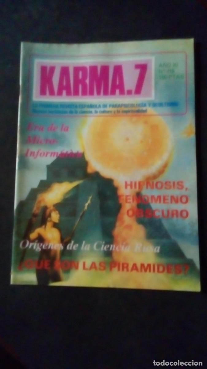 Libros de segunda mano: KARMA 7 N&ordm; 112-REVISTA DE PARAPSICOLOG&Iacute;A-OVNIS-ESPIRITISMO-BUEN ESTADO