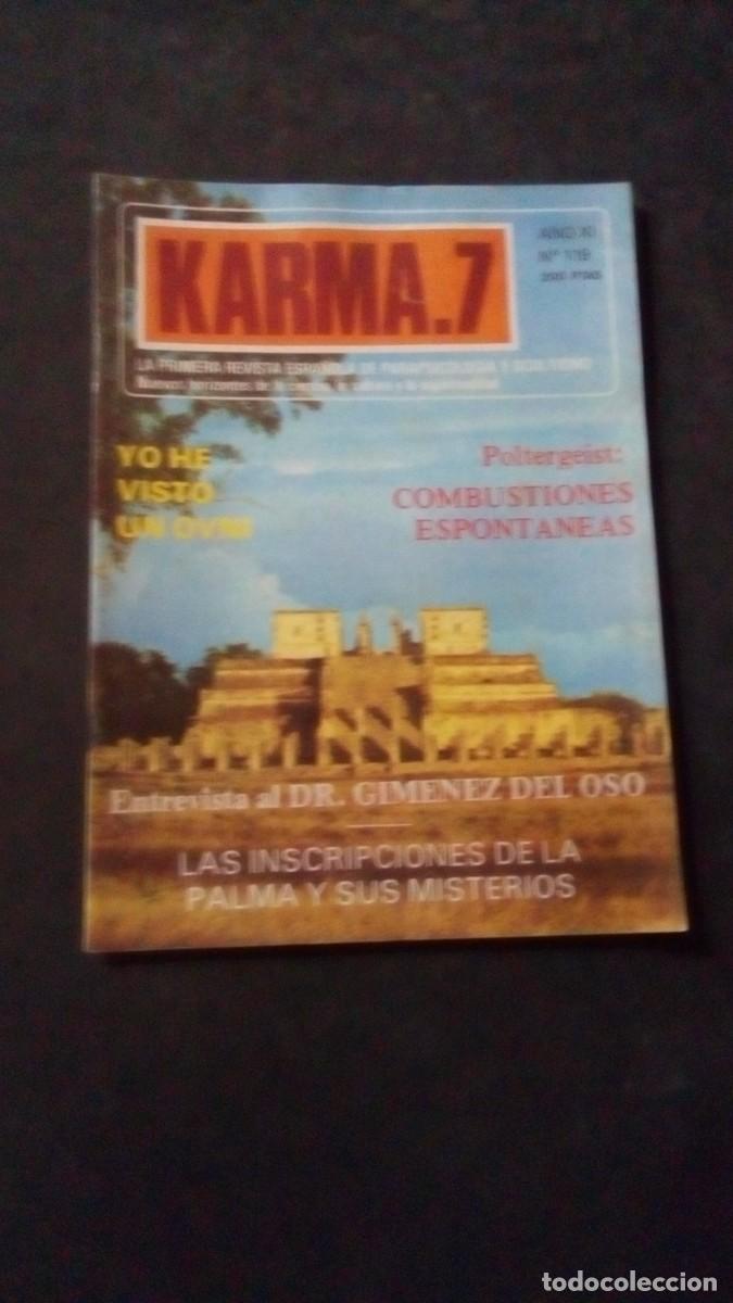 Libros de segunda mano: KARMA 7 N&ordm; 119-REVISTA DE PARAPSICOLOG&Iacute;A-OVNIS-ESPIRITISMO-BUEN ESTADO