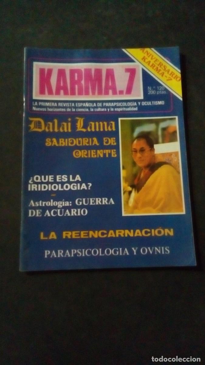 Libros de segunda mano: KARMA 7 N&ordm; 120-REVISTA DE PARAPSICOLOG&Iacute;A-OVNIS-ESPIRITISMO-BUEN ESTADO