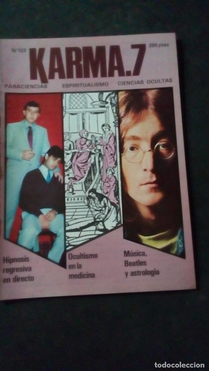 Libros de segunda mano: KARMA 7 N&ordm; 123-REVISTA DE PARAPSICOLOG&Iacute;A-OVNIS-ESPIRITISMO-JOHN LENNON-BEATLES