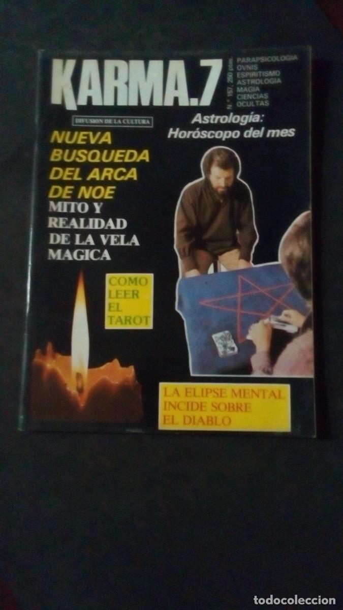 Libros de segunda mano: KARMA.7 N&ordm; 157 DICIEMBRE 1985 PARAPSICOLOGIA-OVNIS-ESPIRITISMO-ASTROLOGIA-MAGIA-CIENCIAS OCULTAS