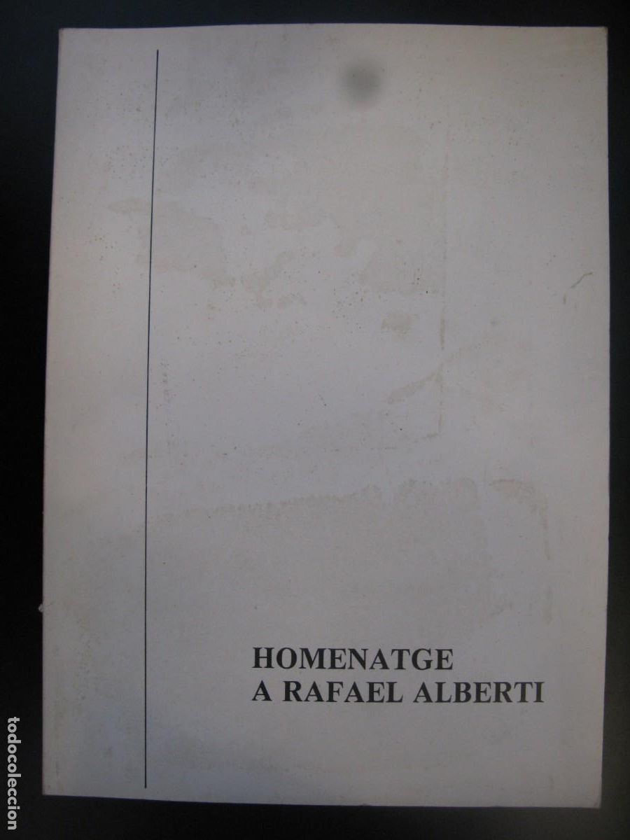 Second hand books: HOMENATGE A RAFAEL ALBERTI. - VV.AA.:
