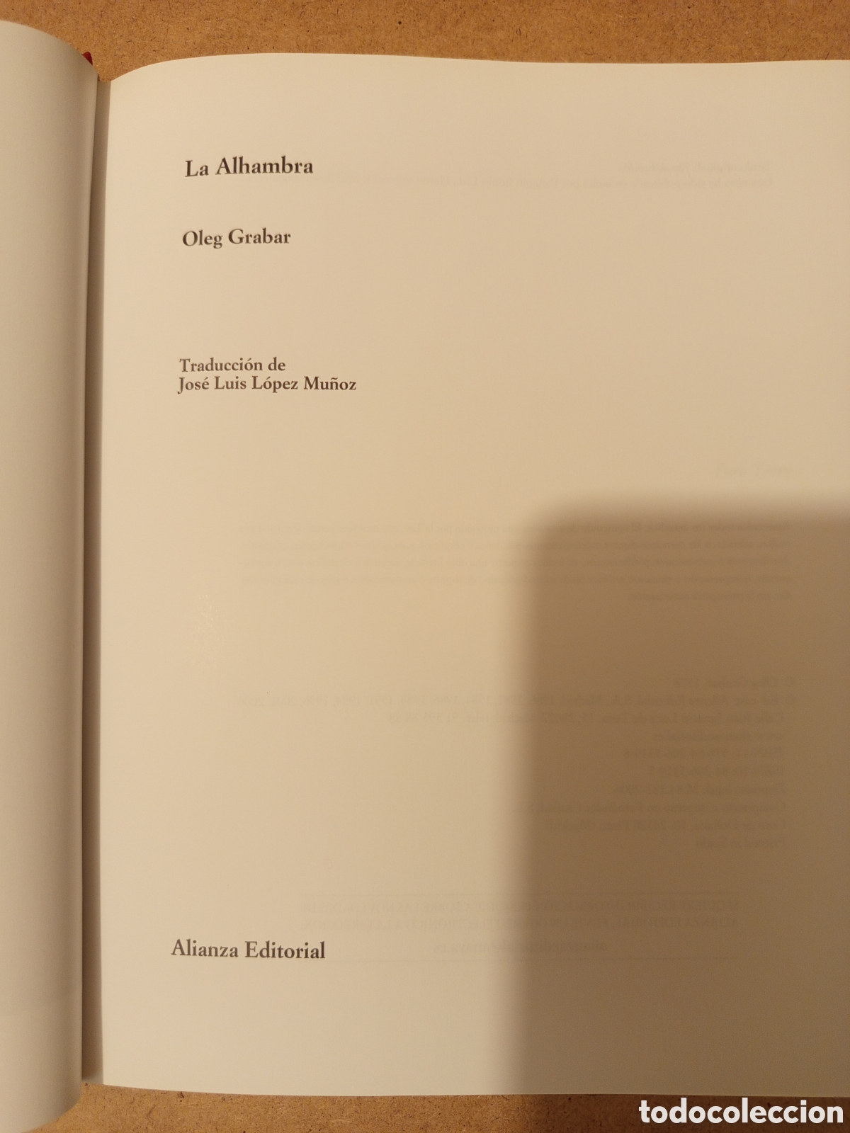 Libros de segunda mano: LA ALHAMBRA (OLEG GRABAR) - Foto 2