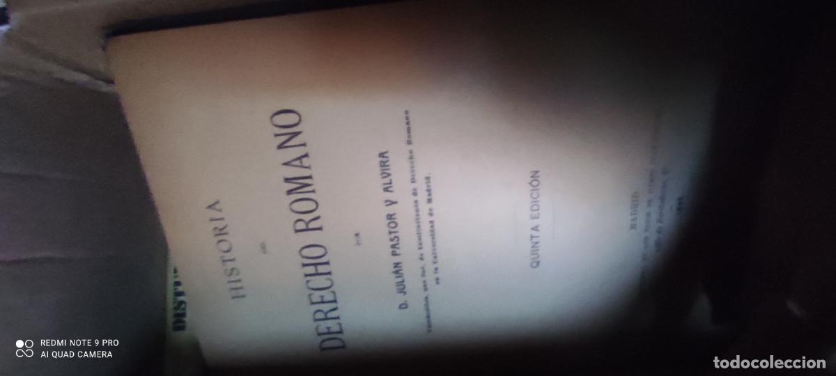Libros de segunda mano: Historia del Derecho Romano. Juli&aacute;n Pastor