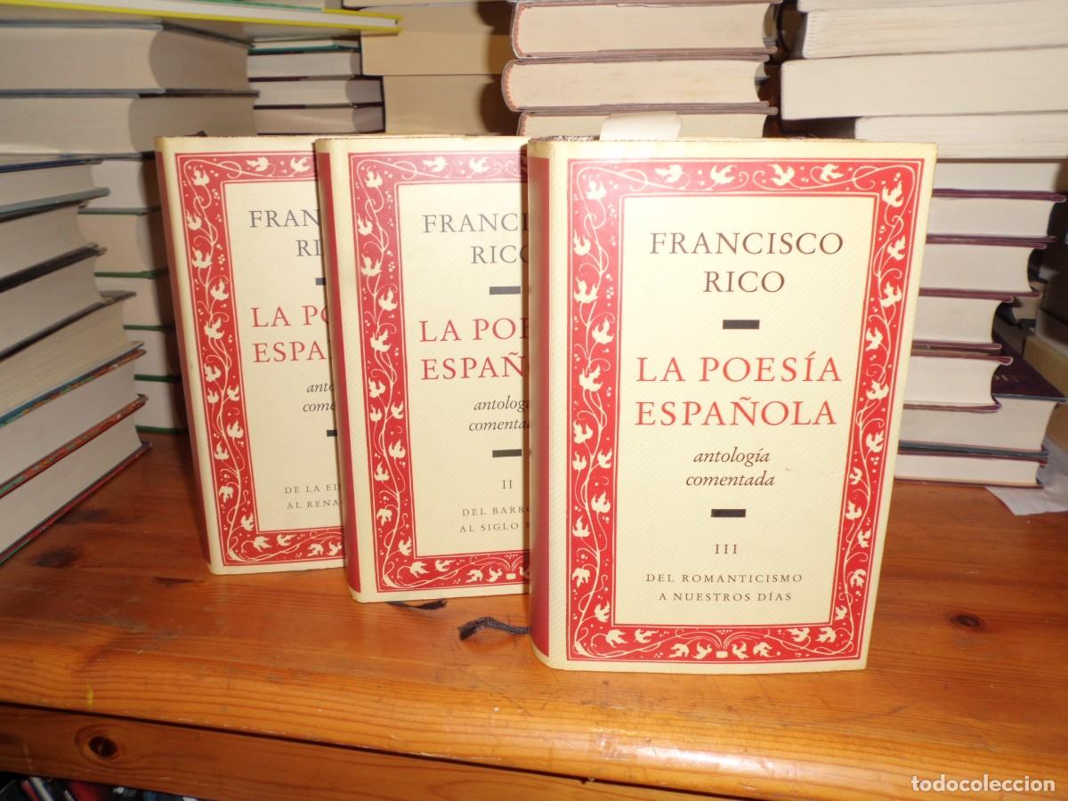 Libros de segunda mano: LA POES&Iacute;A ESPA&Ntilde;OLA. ANTOLOG&Iacute;A COMENTADA FRANCISCO RICO