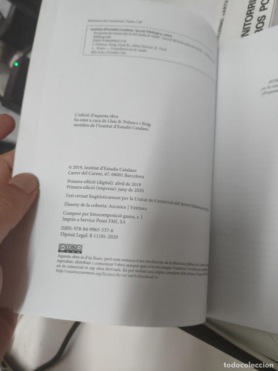 Libros de segunda mano: Proposta de transcripci&oacute; del xin&egrave;s al catal&agrave;. INSTITUT D&acute;ESTUDIS CATALANS. - Foto 2
