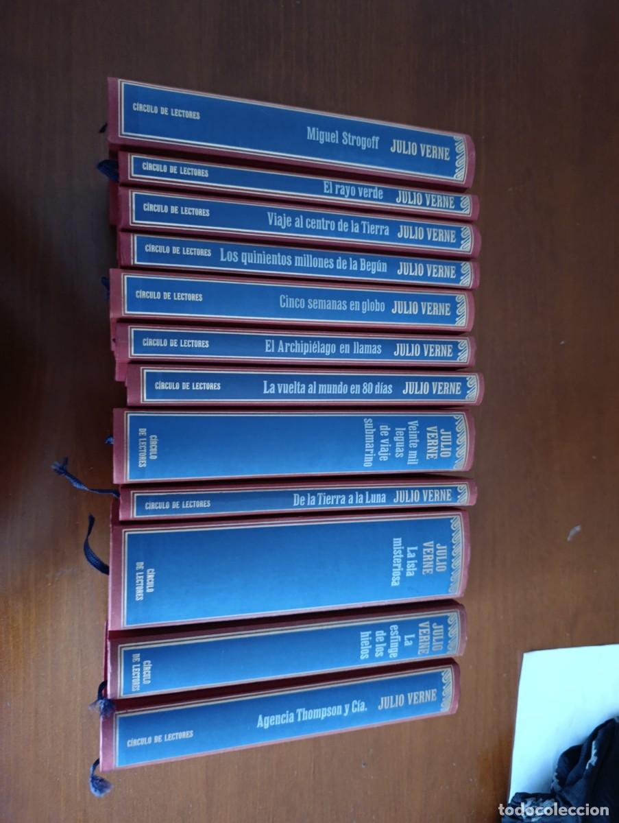 Libri di seconda mano: LOTE DE 12 L. JULIO VERNE EDICION CIRCULO DE LECTOTES. GRABADOS DE LA EDICION ORIGINAL. EST3RB4