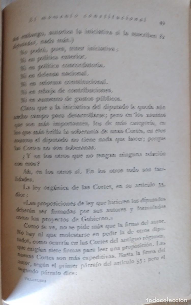 Libros de segunda mano: El momento constitucional -Villanueva, Francisco - Foto 4