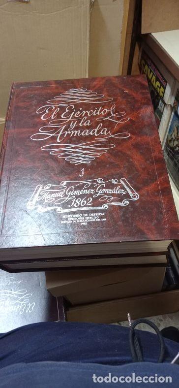 Libros de segunda mano: EL EJERCITO Y LA ARMADA MANUEL GIMENEZ Y GONZALEZ DOS TOMOS MAS ANEXO