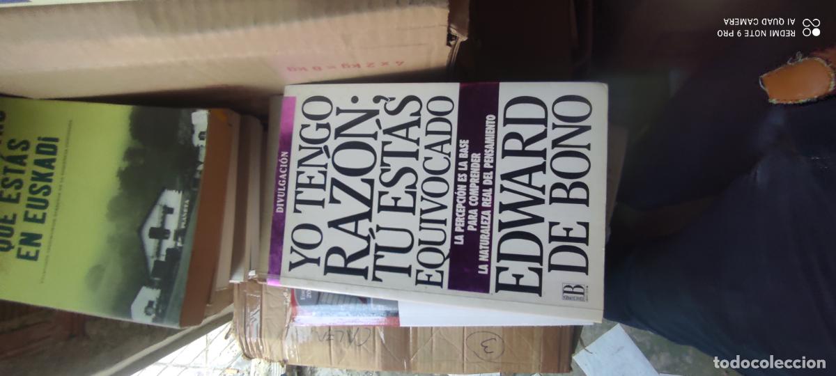 Libros de segunda mano: YO TENGO RAZ&Oacute;N. T&Uacute; EST&Aacute;S EQUIVOCADO / EDWARD DE BONO / PENSAMIENTO