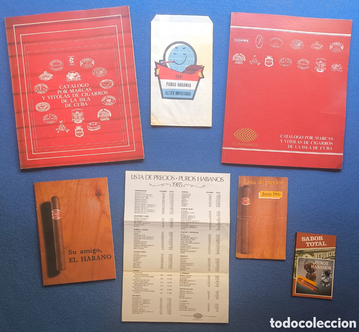 Libros de segunda mano: CUBA CAT&Aacute;LOGO PUROS HABANOS VITOLAS LA HABANA 1976 - 1983