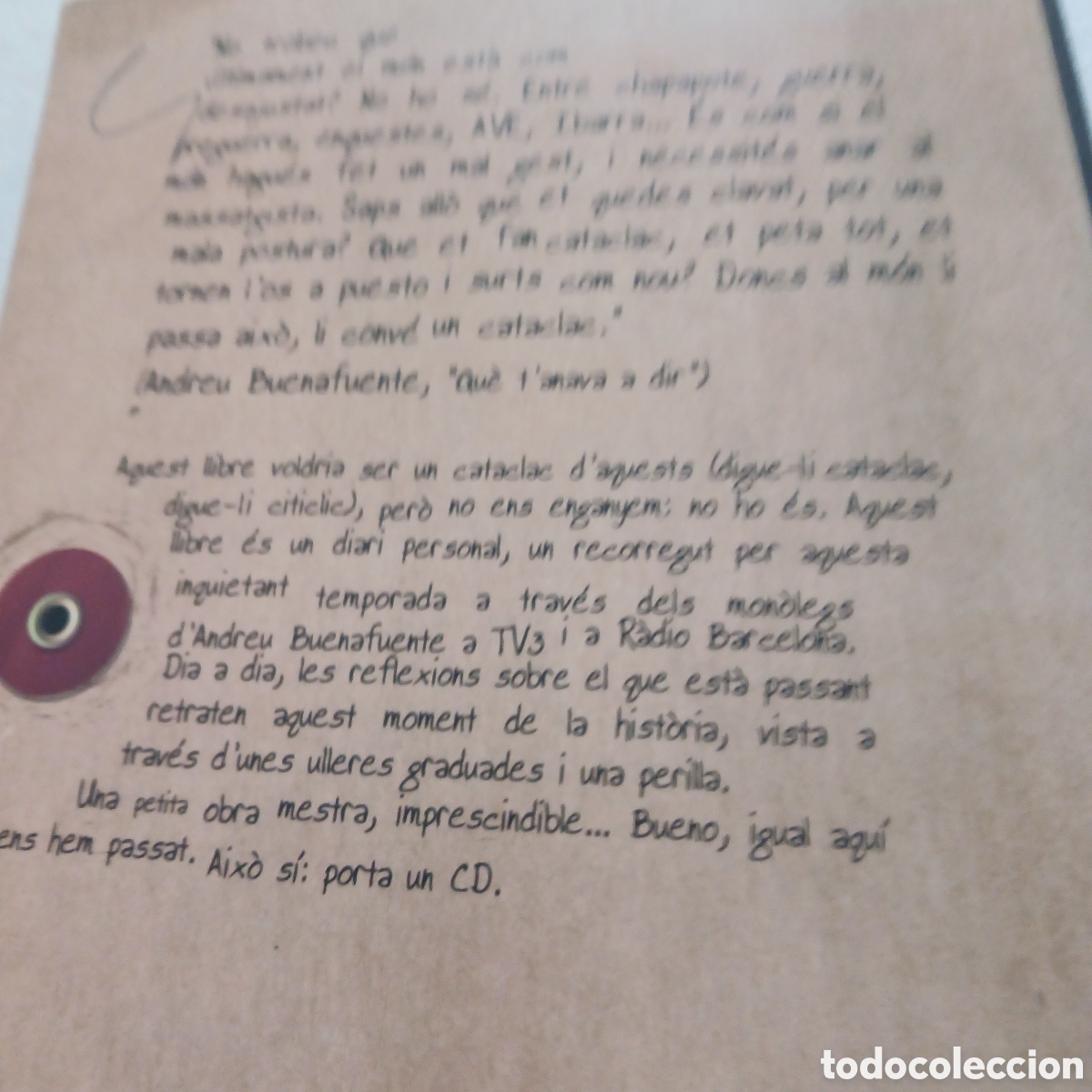 Libros de segunda mano: Que tanava a dir?Monolegs de Andreu Buenafuente - Foto 3