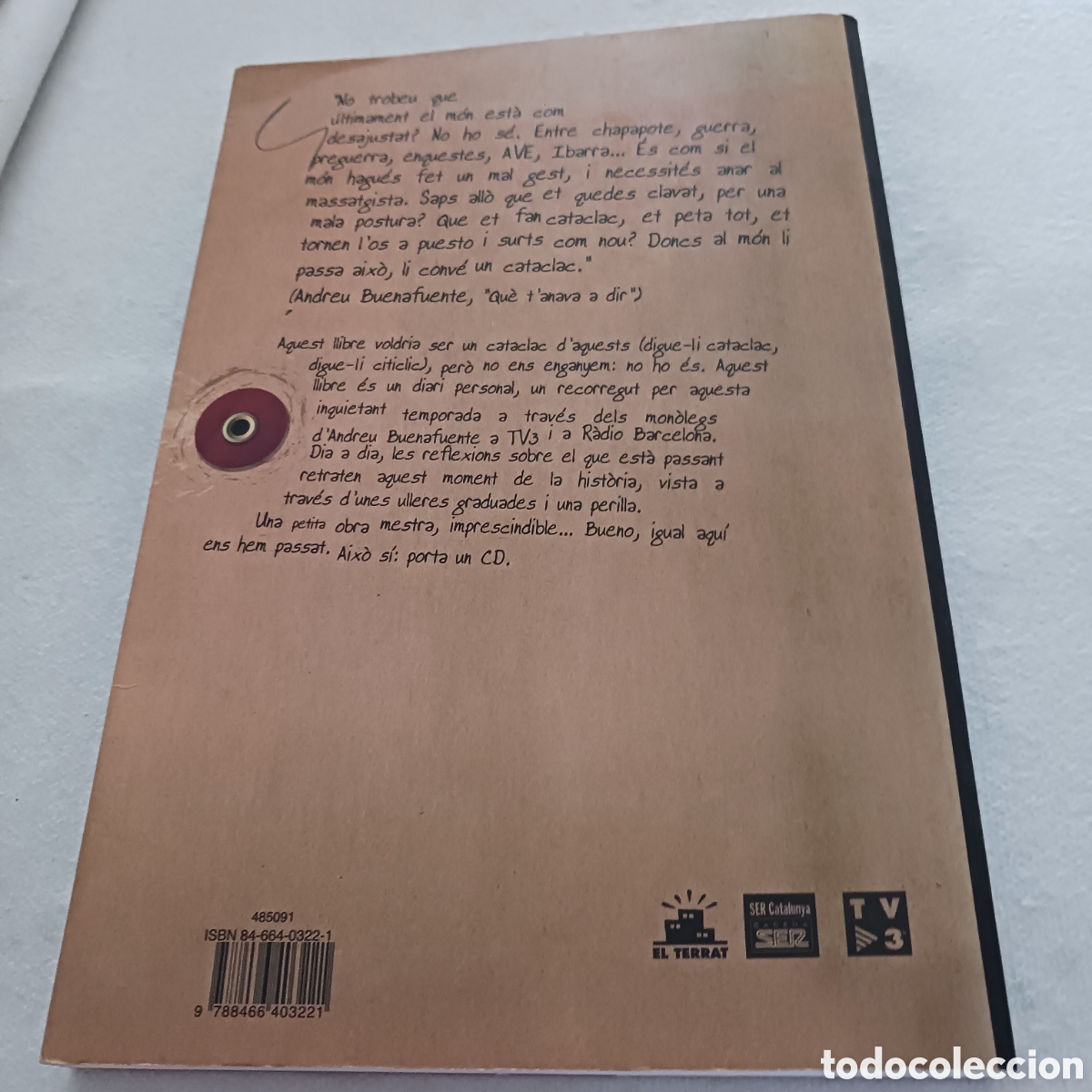 Libros de segunda mano: Que tanava a dir?Monolegs de Andreu Buenafuente - Foto 4