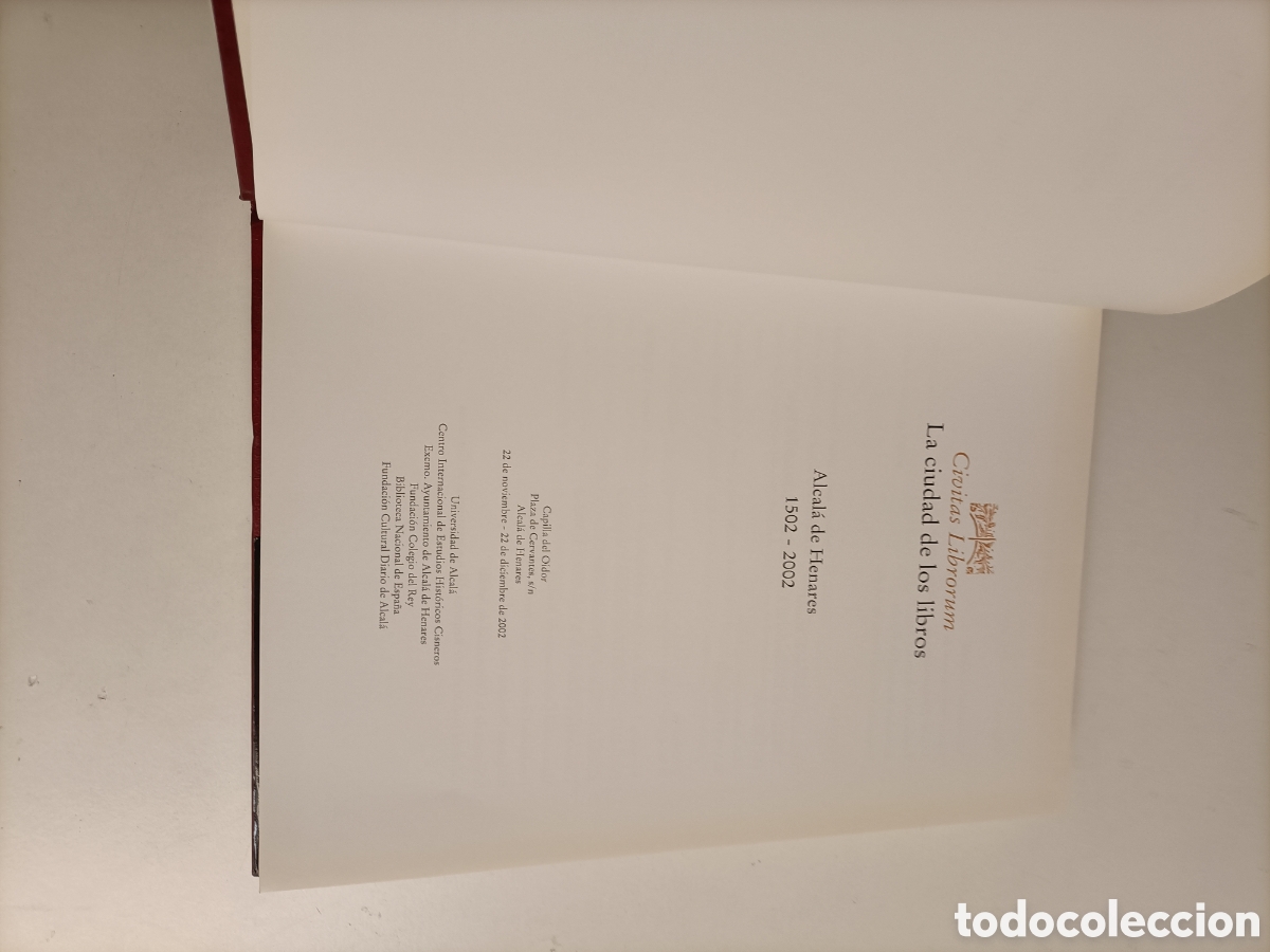 Libros de segunda mano: Civitas Librorum. La ciudad de los libros. La exposici&oacute;n Alcal&aacute; de Henares 2002 - Foto 7