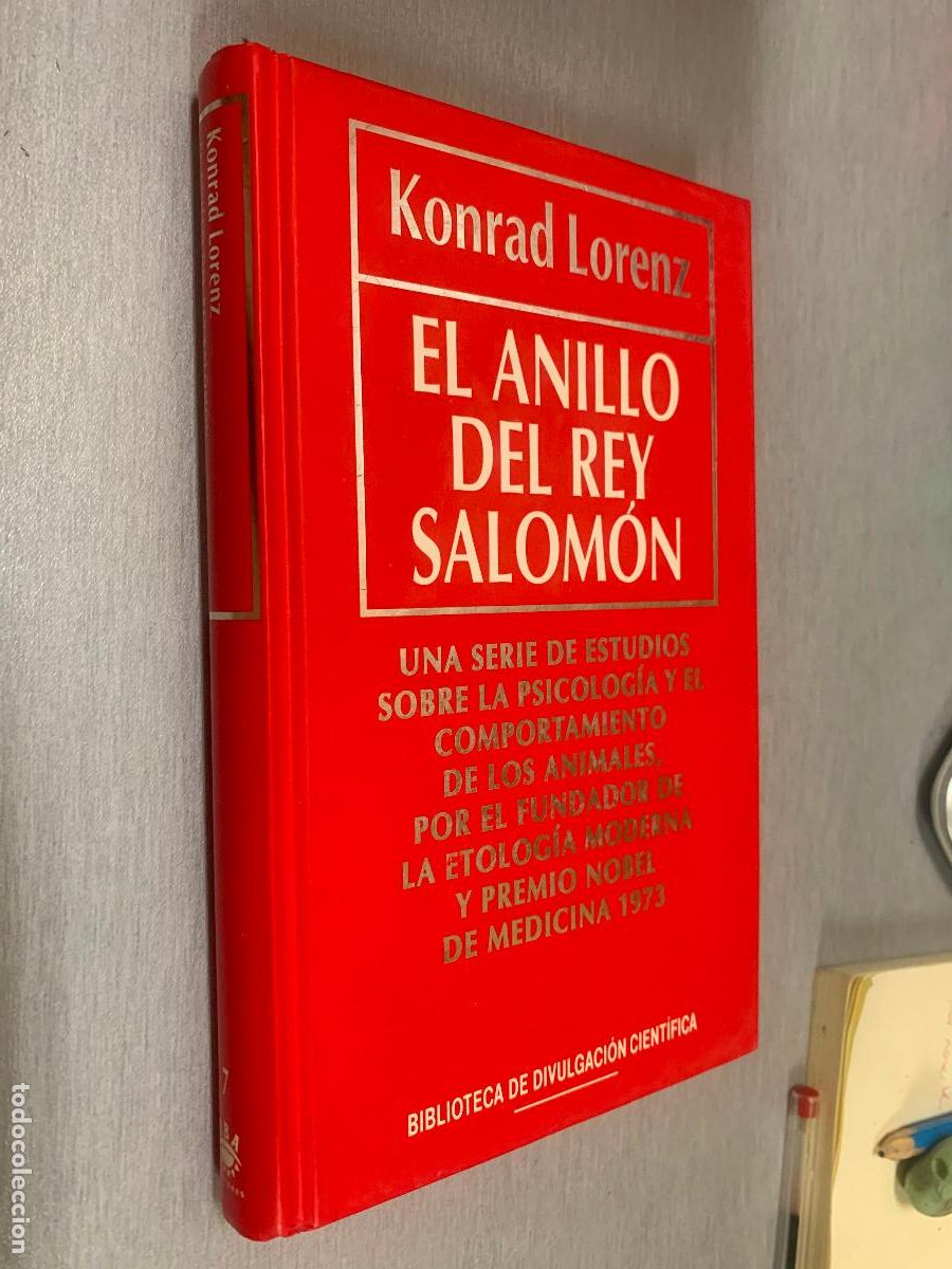 Gebrauchte B&uuml;cher: EL ANILLO DEL REY SALOM&Oacute;N / KONRAD LORENZ / BIB. DE DIVULGACI&Oacute;N CIENT&Iacute;FICA RBA 1994