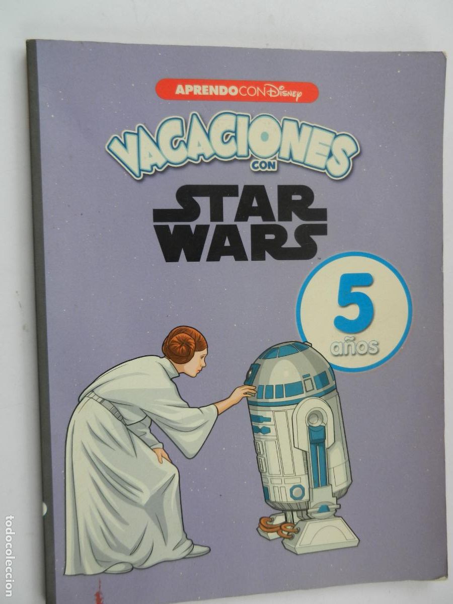 Libros de segunda mano: VACACIONES CON STAR WARS - 5 A&Ntilde;OS - APRENDO CON DISNEY -2018