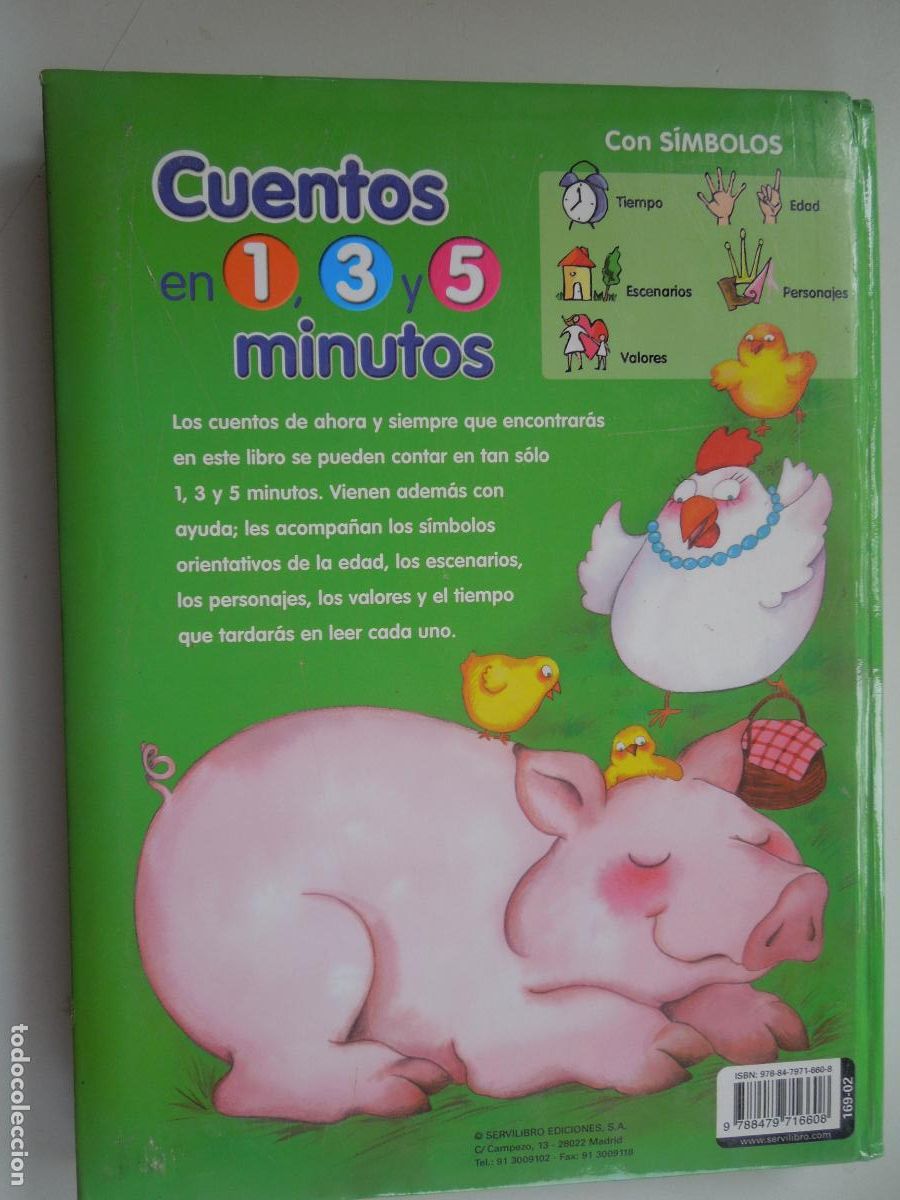 Libros de segunda mano: CUENTOS EN 1,3,5 MINUTOS - SERVILIBRO - Foto 3
