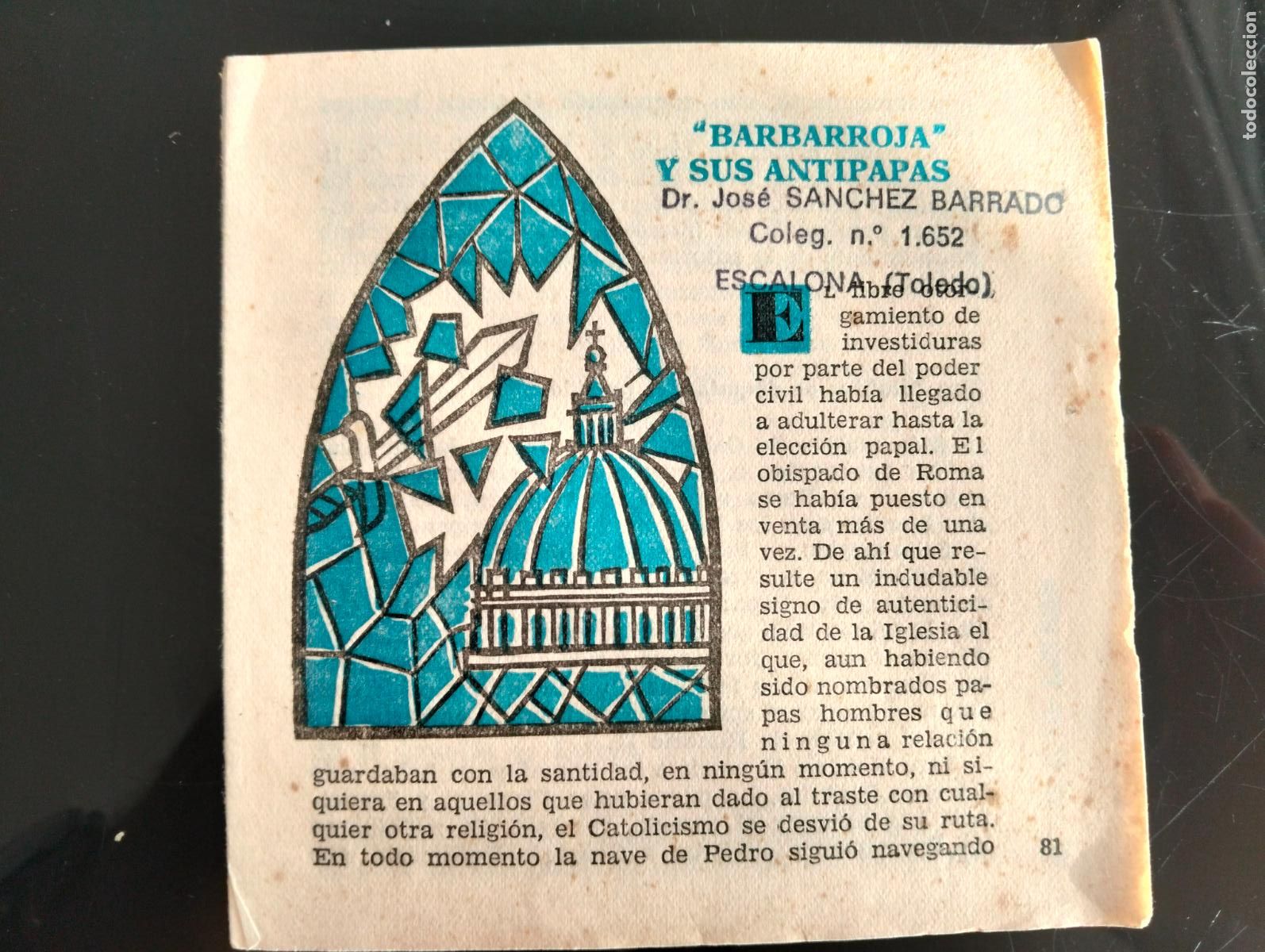 Libros de segunda mano: Raro. Historia de la Iglesia. Barbarroja y sus antipapas, editorial Marabu Zas, a&ntilde;os 60. L55