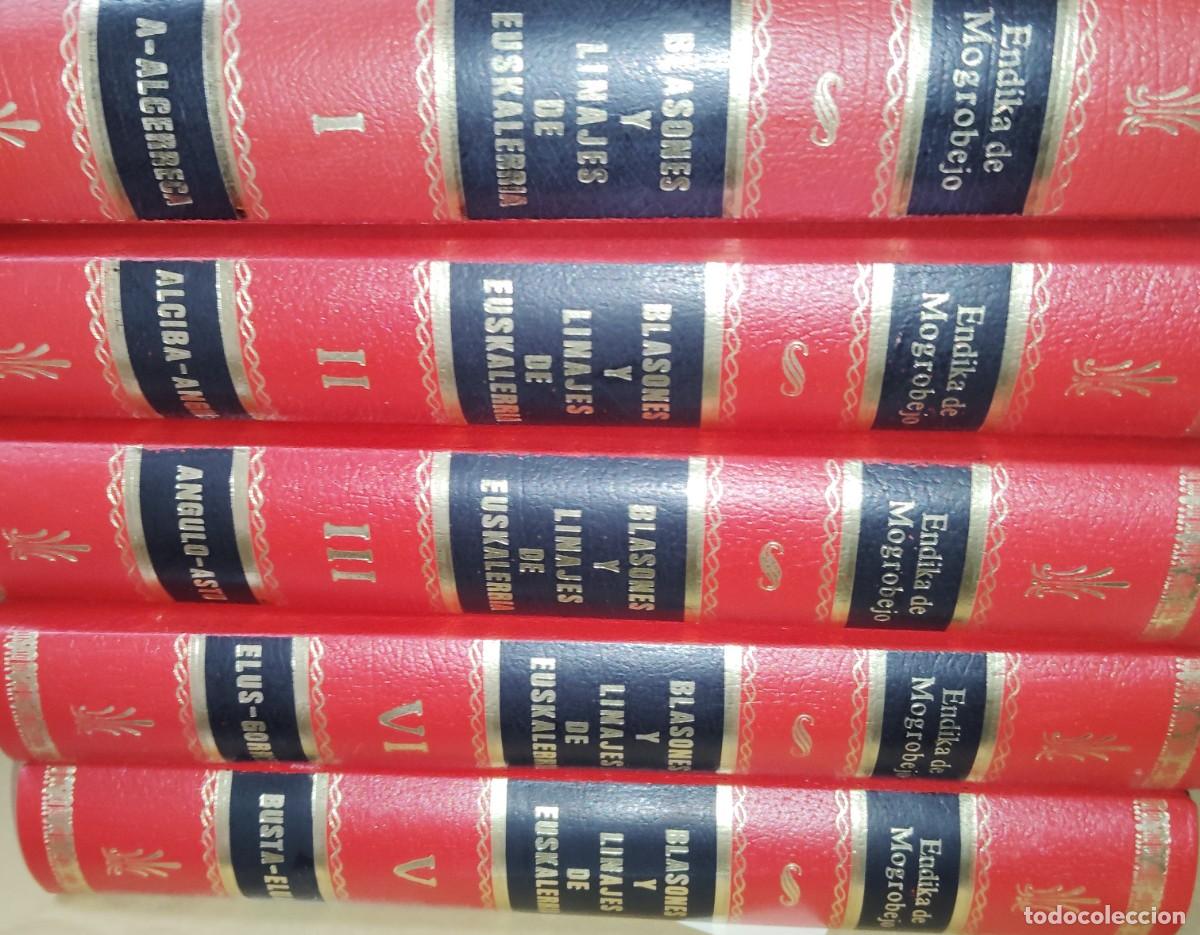Livres d'occasion: BLASONES Y LINAJES DE EUSKALERRIA, DE ENDIKA DE MOGROBEJO, 10 VOLUMENES. A&Ntilde;O 1991.