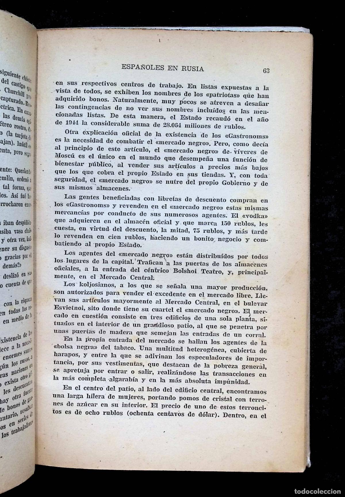 Libros de segunda mano: ESPA&Ntilde;OLES EN RUSIA. - MIRALLES, Rafael. - Foto 3