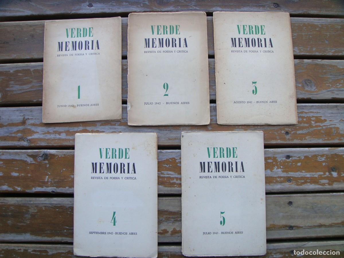 Livros em segunda m&atilde;o: VERDE MEMORIA. Revista de Poes&iacute;a y Cr&iacute;tica. Juan Rodolfo Wilcock. Colecci&oacute;n completa