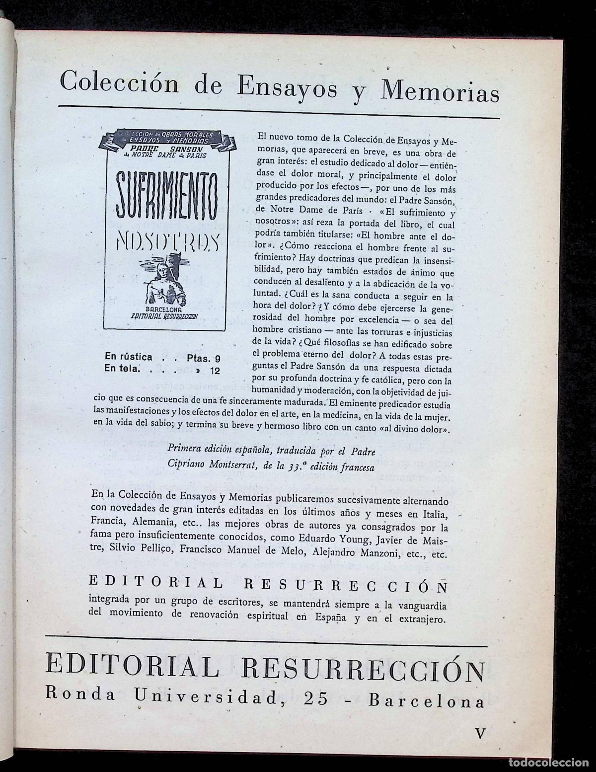 Second hand books: ALMANAQUE LITERARIO RESURRECCI&Oacute;N 1944.