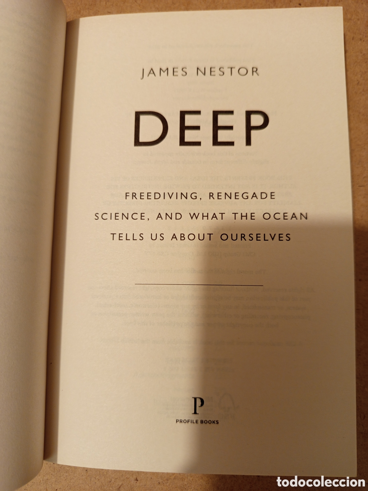 Libros de segunda mano: DEEP (JAMES NESTOR) PROFILE BOOKS - Foto 2