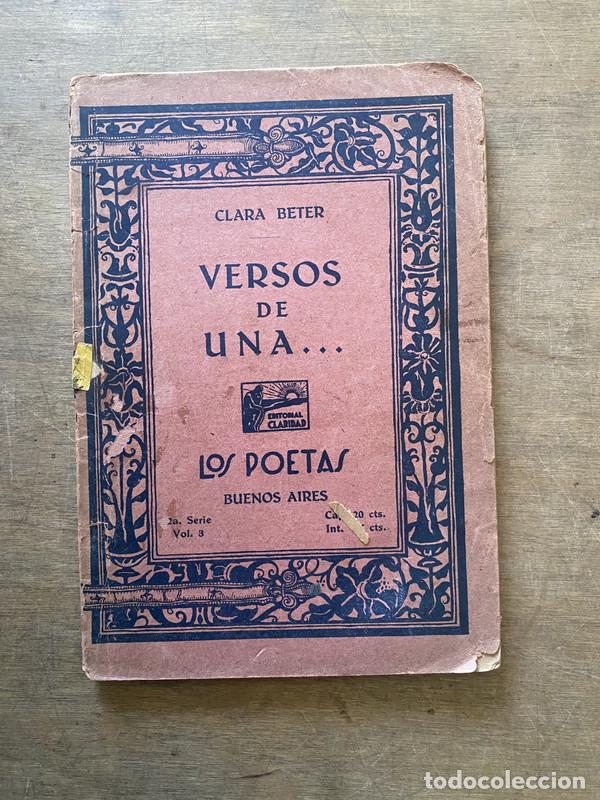 Gebrauchte B&uuml;cher: Versos de una - Beter Clara