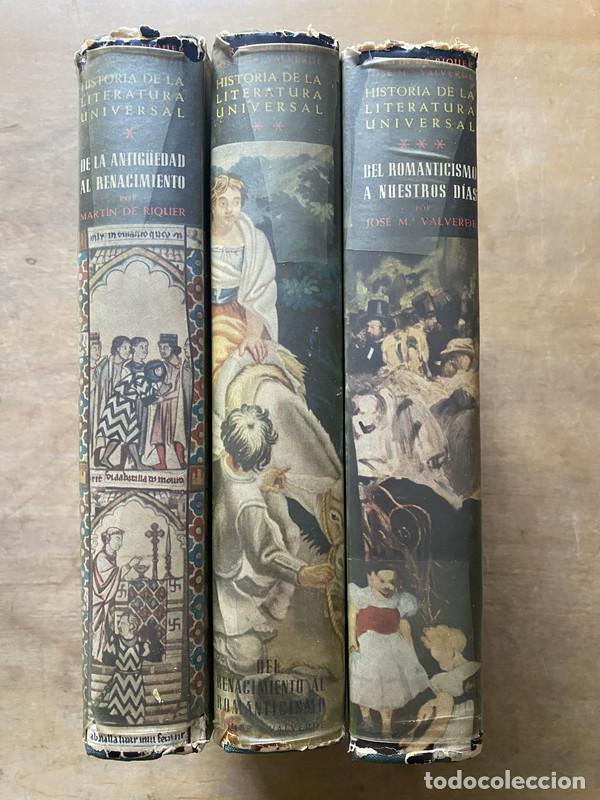 Libri di seconda mano: Historia de la Literatura Universal - De Riquer Martin / Valverde Jose Maria