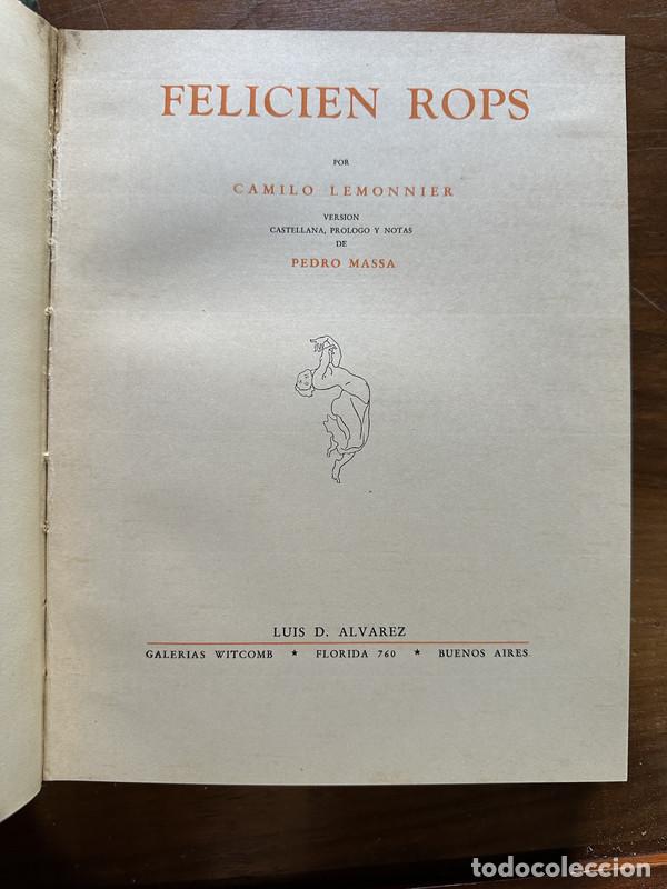 Libros de segunda mano: Felicien Rops - Lemonnier Camilo - Foto 2