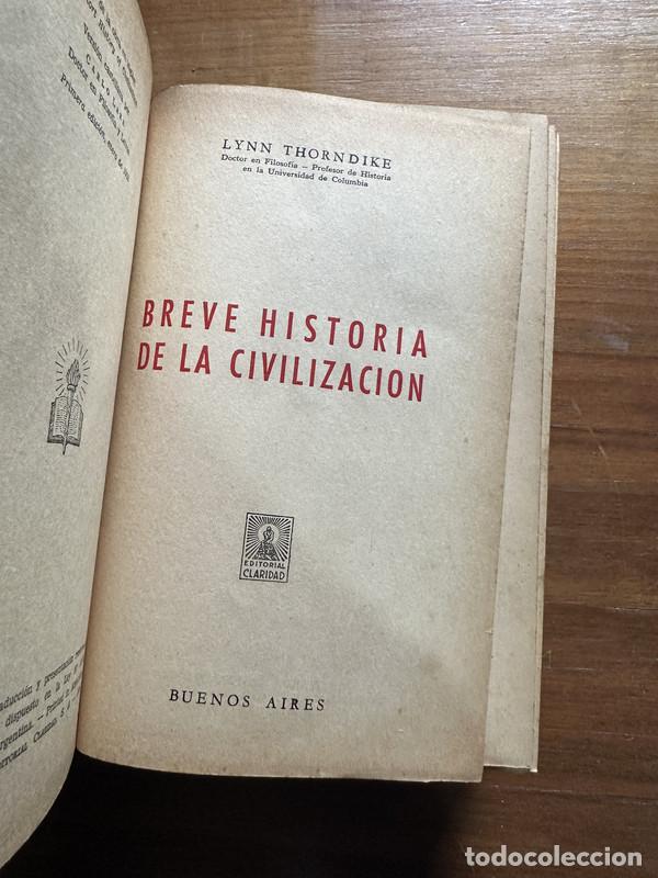 Libri di seconda mano: Breve Historia de la Civilizacion - Thorndike Lynn