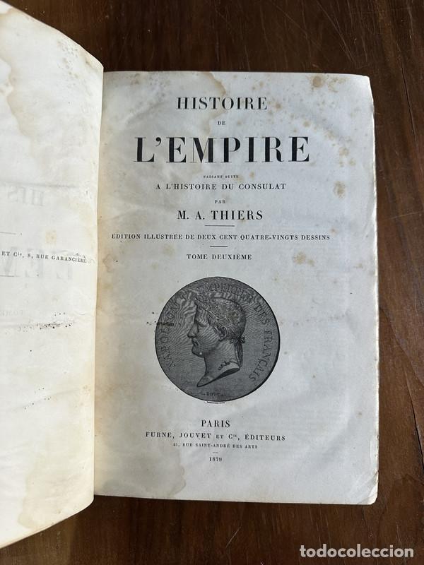 Libri di seconda mano: Histoire de L'Empire (en frances) tomo 2 - Thiers M. A.
