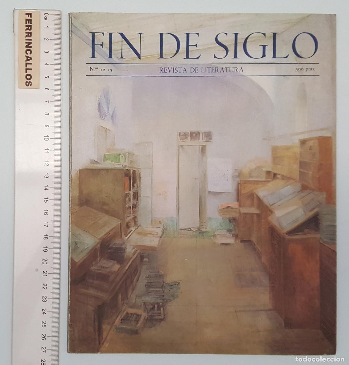 Livros em segunda m&atilde;o: FIN DE SIGLO, REVISTA DE LITERATURA N&ordm; 12-13, 1982