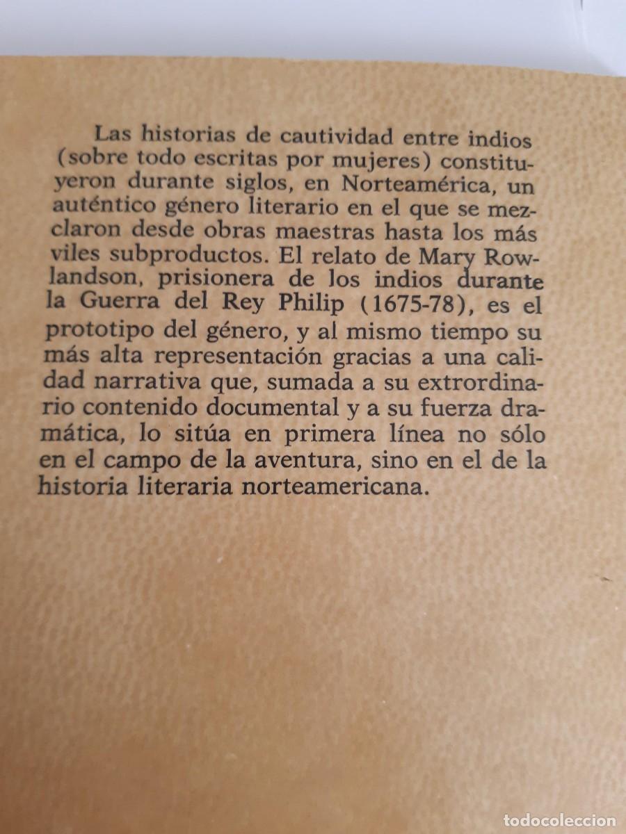 Libros de segunda mano: Mi cautividad entre los indios - Mary Rowlandson - Foto 7