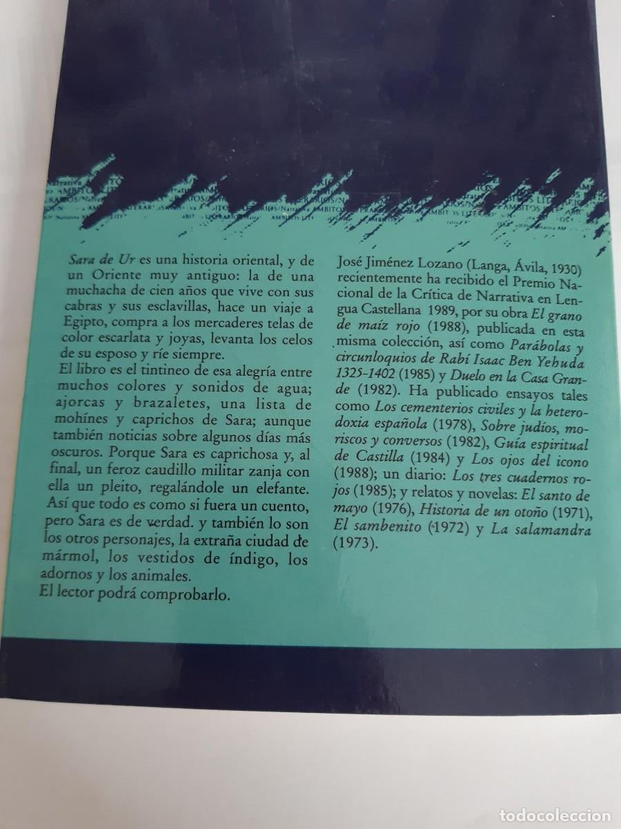 Libros de segunda mano: Sara de Ur - Jos&eacute; Jim&eacute;nez Lozano - Foto 2