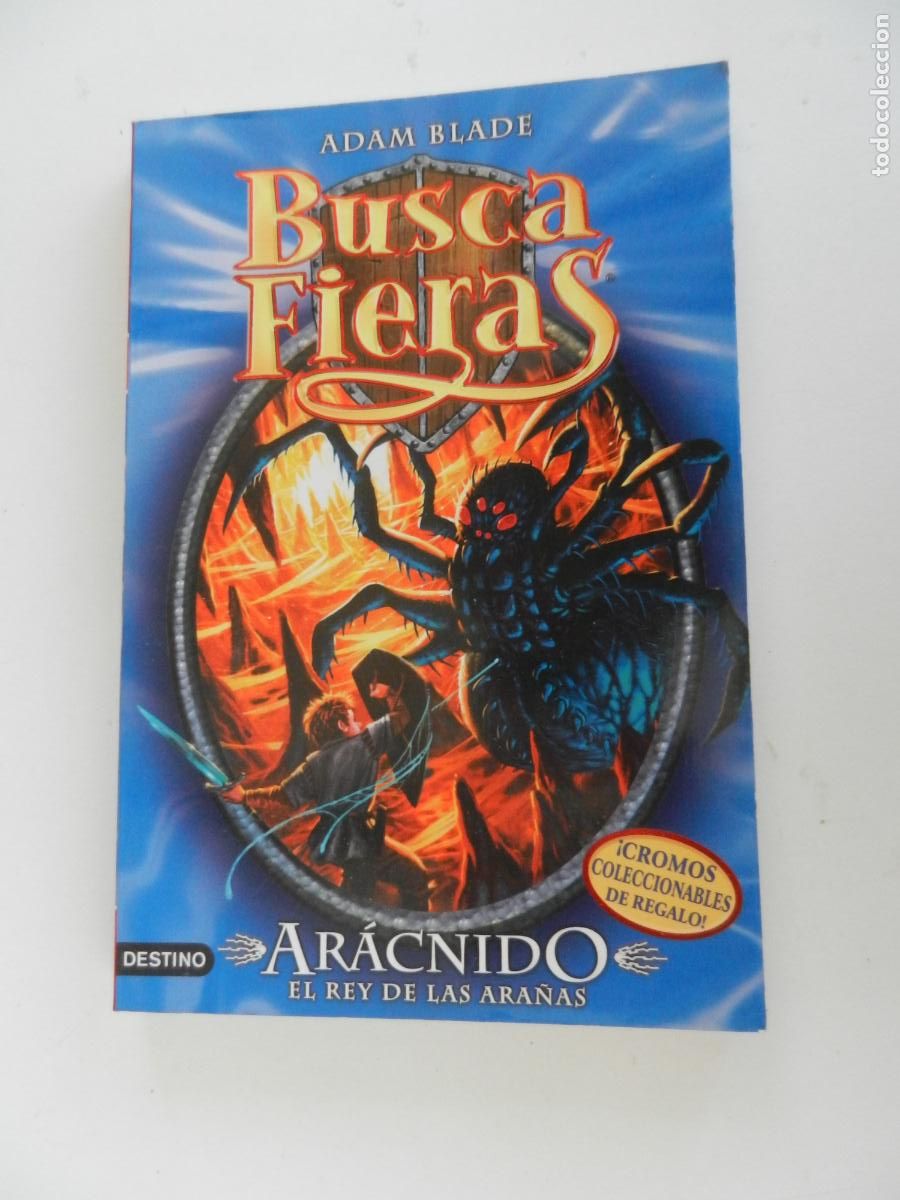Libri di seconda mano: BUSCA FIERAS - N&ordm; 11 - ADAM BLADE - AR&Aacute;CNIDO EL REY DE LAS ARA&Ntilde;AS DESTINO 2011.