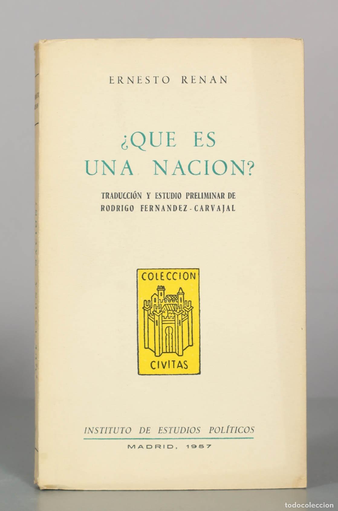 Libros de segunda mano: &iquest;Qu&eacute; es una naci&oacute;n? - Ernesto Renan - Instituto de Estudios Pol&iacute;ticos
