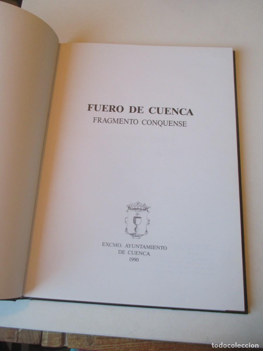 Libros de segunda mano: Fuero de Cuenca. Fragmento conquense ( Facsimil ) W41135 - Foto 2