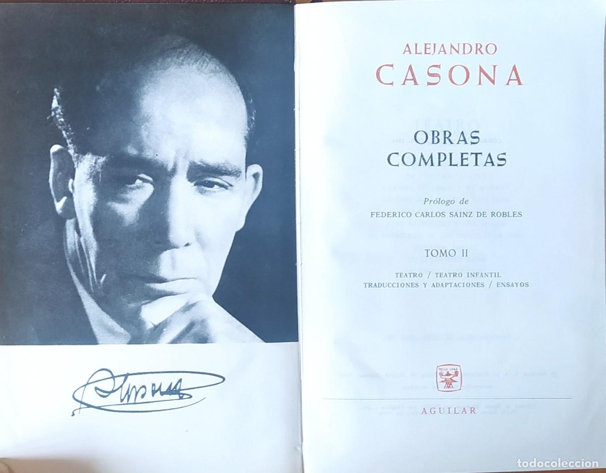 Libros de segunda mano: ALEJANDRO CASONA Obras Completas. 2T. Aguilar 1966 - Foto 6