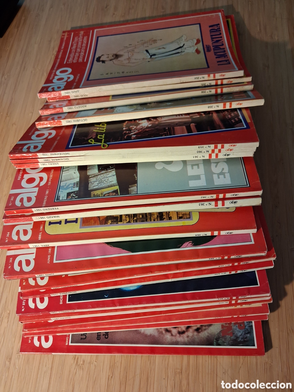 Gebrauchte B&uuml;cher: Revista Algo. Informaci&oacute;n cient&iacute;fica, t&eacute;cnica y cultural, 19 n&uacute;meros de junio 1980 a mayo 1982