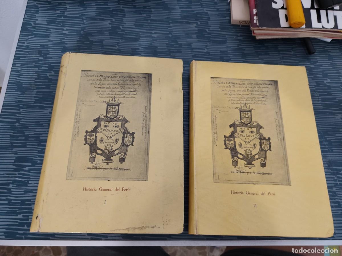 Libros de segunda mano: HISTORIA GENERAL DEL PER&Uacute;, ORIGEN Y DESCENDENCIA DE LOS INCAS,FRAY MARTIN DE MURUA,2 TOMOS,1962,1964