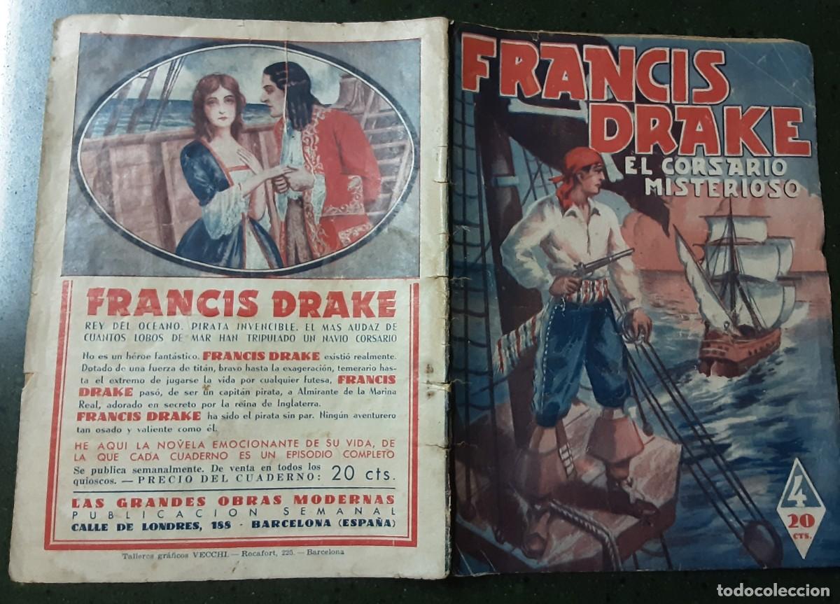 Libros de segunda mano: FRANCIS DRAKE EL CORSARIO MISTERIOSO, cuadernillo con aventura completa y alguna ilustraci&oacute;n.